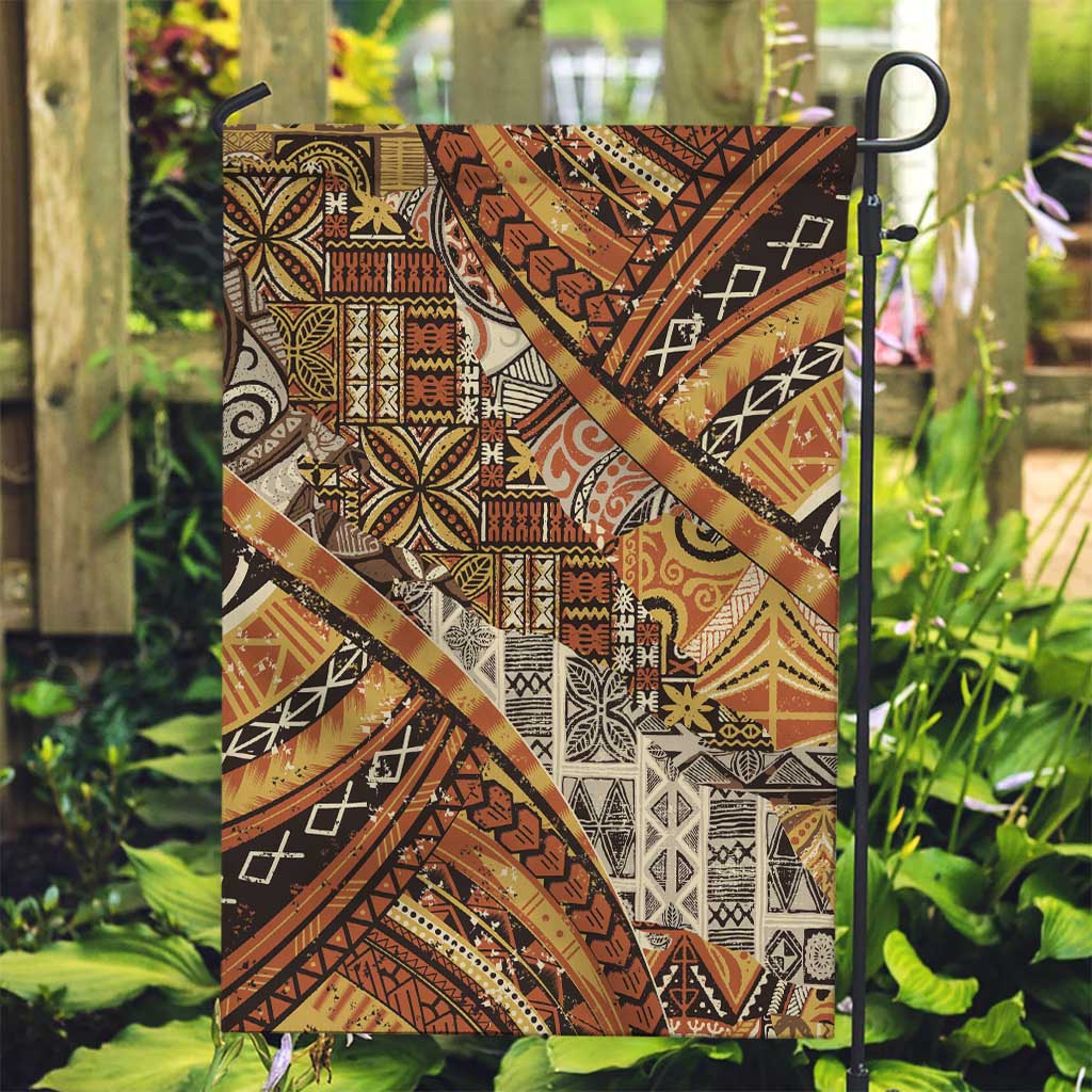 Hawaiian Style Tapa Garden Flag Vintage Seamless Pattern - Polynesian Pride