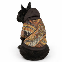 Hawaiian Style Tapa Pet Hoodie Vintage Seamless Pattern LT9 - Polynesian Pride