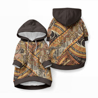 Hawaiian Style Tapa Pet Hoodie Vintage Seamless Pattern LT9 Pullover Red - Polynesian Pride