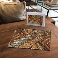 Hawaiian Style Tapa Puzzle Vintage Seamless Pattern - Polynesian Pride