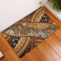 Hawaiian Style Tapa Rubber Doormat Vintage Seamless Pattern LT9 - Polynesian Pride