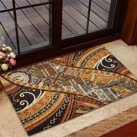 Hawaiian Style Tapa Rubber Doormat Vintage Seamless Pattern LT9 - Polynesian Pride