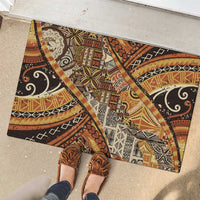 Hawaiian Style Tapa Rubber Doormat Vintage Seamless Pattern LT9 - Polynesian Pride
