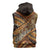 Hawaiian Style Tapa Sleeveless Hoodie Vintage Seamless Pattern - Polynesian Pride