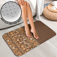 Hawaiian Tribal Elements Hibiscus Bathroom Set Gold Pattern - Polynesian Pride