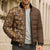 Hawaiian Tribal Elements Hibiscus Bomber Puffer Jacket Gold Pattern - Polynesian Pride