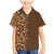 Hawaiian Tribal Elements Hibiscus Family Matching Mermaid Dress and Hawaiian Shirt Gold Pattern - Polynesian Pride