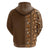 Hawaiian Tribal Elements Hibiscus Hoodie Gold Pattern - Polynesian Pride