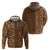 Hawaiian Tribal Elements Hibiscus Hoodie Gold Pattern - Polynesian Pride