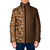 Hawaiian Tribal Elements Hibiscus Padded Jacket Gold Pattern - Polynesian Pride