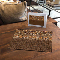 Hawaiian Tribal Elements Hibiscus Puzzle Gold Pattern - Polynesian Pride