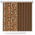 Hawaiian Tribal Elements Hibiscus Shower Curtain Gold Pattern - Polynesian Pride