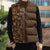 Hawaiian Tribal Elements Hibiscus Sleeveless Puffer Jacket Gold Pattern - Polynesian Pride