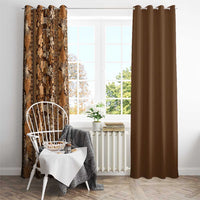Hawaiian Tribal Elements Hibiscus Window Curtain Gold Pattern - Polynesian Pride