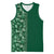 Hawaiian Tribal Elements Hibiscus Basketball Jersey Green Pattern - Polynesian Pride