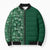 Hawaiian Tribal Elements Hibiscus Bomber Puffer Jacket Green Pattern - Polynesian Pride