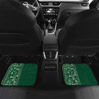 Hawaiian Tribal Elements Hibiscus Car Mats Green Pattern - Polynesian Pride