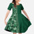 Hawaiian Tribal Elements Hibiscus Family Matching Off Shoulder Maxi Dress and Hawaiian Shirt Green Pattern - Polynesian Pride