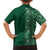 Hawaiian Tribal Elements Hibiscus Family Matching Tank Maxi Dress and Hawaiian Shirt Green Pattern - Polynesian Pride