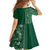 Hawaiian Tribal Elements Hibiscus Family Matching Tank Maxi Dress and Hawaiian Shirt Green Pattern - Polynesian Pride