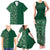 Hawaiian Tribal Elements Hibiscus Family Matching Tank Maxi Dress and Hawaiian Shirt Green Pattern - Polynesian Pride