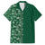 Hawaiian Tribal Elements Hibiscus Family Matching Tank Maxi Dress and Hawaiian Shirt Green Pattern - Polynesian Pride
