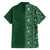 Hawaiian Tribal Elements Hibiscus Family Matching Tank Maxi Dress and Hawaiian Shirt Green Pattern - Polynesian Pride
