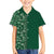 Hawaiian Tribal Elements Hibiscus Family Matching Tank Maxi Dress and Hawaiian Shirt Green Pattern - Polynesian Pride