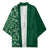 Hawaiian Tribal Elements Hibiscus Kimono Green Pattern - Polynesian Pride