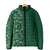 Hawaiian Tribal Elements Hibiscus Padded Jacket Green Pattern - Polynesian Pride
