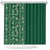 Hawaiian Tribal Elements Hibiscus Shower Curtain Green Pattern - Polynesian Pride