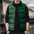 Hawaiian Tribal Elements Hibiscus Sleeveless Puffer Jacket Green Pattern - Polynesian Pride
