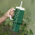 Hawaiian Tribal Elements Hibiscus Tumbler With Handle Green Pattern - Polynesian Pride