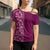 Hawaiian Tribal Elements Hibiscus Cross Shoulder Shirt Pink Pattern - Polynesian Pride