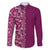 Hawaiian Tribal Elements Hibiscus Family Matching Puletasi and Hawaiian Shirt Pink Pattern - Polynesian Pride