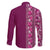 Hawaiian Tribal Elements Hibiscus Family Matching Tank Maxi Dress and Hawaiian Shirt Pink Pattern - Polynesian Pride