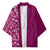 Hawaiian Tribal Elements Hibiscus Kimono Pink Pattern - Polynesian Pride