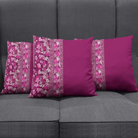 Hawaiian Tribal Elements Hibiscus Pillow Cover Pink Pattern - Polynesian Pride