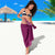 Hawaiian Tribal Elements Hibiscus Sarong Pink Pattern - Polynesian Pride