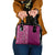 Hawaiian Tribal Elements Hibiscus Shoulder Handbag Pink Pattern - Polynesian Pride