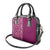 Hawaiian Tribal Elements Hibiscus Shoulder Handbag Pink Pattern - Polynesian Pride