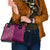 Hawaiian Tribal Elements Hibiscus Shoulder Handbag Pink Pattern - Polynesian Pride
