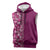 Hawaiian Tribal Elements Hibiscus Sleeveless Hoodie Pink Pattern - Polynesian Pride