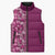 Hawaiian Tribal Elements Hibiscus Sleeveless Puffer Jacket Pink Pattern - Polynesian Pride