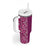 Hawaiian Tribal Elements Hibiscus Tumbler With Handle Pink Pattern - Polynesian Pride