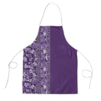 Hawaiian Tribal Elements Hibiscus Apron Purple Pattern - Polynesian Pride
