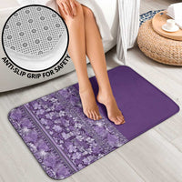 Hawaiian Tribal Elements Hibiscus Bathroom Set Purple Pattern - Polynesian Pride