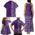 Hawaiian Tribal Elements Hibiscus Family Matching Tank Maxi Dress and Hawaiian Shirt Purple Pattern - Polynesian Pride