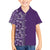 Hawaiian Tribal Elements Hibiscus Family Matching Tank Maxi Dress and Hawaiian Shirt Purple Pattern - Polynesian Pride
