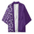 Hawaiian Tribal Elements Hibiscus Kimono Purple Pattern - Polynesian Pride